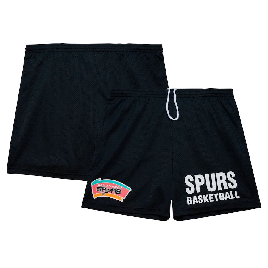 2025 Men NBA San Antonio Spurs Black Shorts
